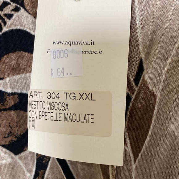 Italian Designer Beautiful Print Button Down Maxi Dress New With Tags - Picture 8 of 14